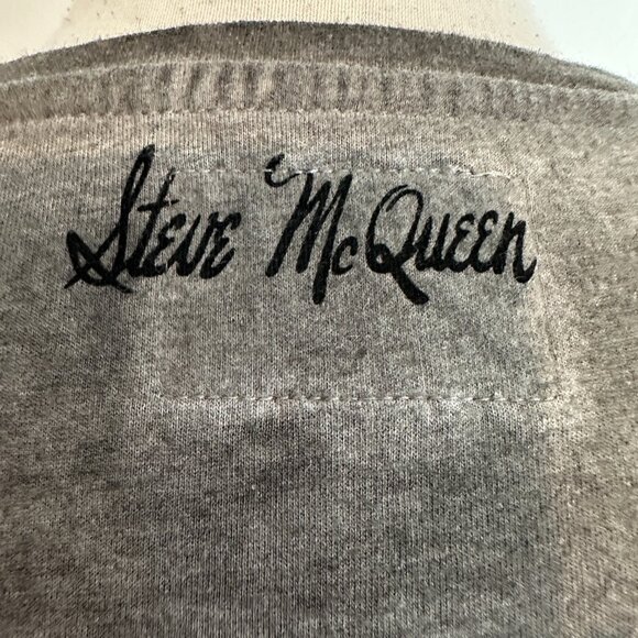 Hero Seven Steve McQueen Tee Shirt Sz Small Gray Graphic Motorcycle Actor - Picture 8 of 10